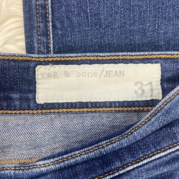Rag & Bone Dark Wash High Rise Skinny Jeans - Picture 5 of 10